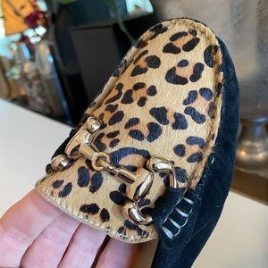 Patricia Green Ponyhair Leopard Driving Moccasin
